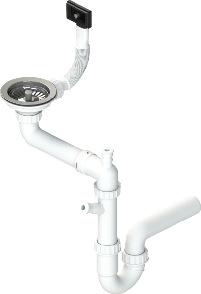Одинарный сифон Alveus 1130551 с переливом 1XSP 114-PP MTP Одинарный сифон Alveus 1130551 с переливом 1XSP 114-PP MTP