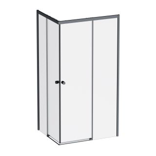 Душевой уголок Am.Pm X-joy W94G-403-100280-BТ1К 100x80 см без поддона чёрный матовый Душевой уголок Am.Pm X-joy W94G-403-100280-BТ1К 100x80 см без поддона чёрный матовый