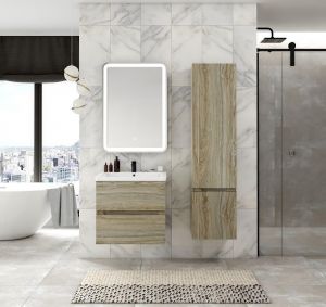 Шкаф подвесной Art&Max Techno 40x160см правый дуб мелфорд AM-Techno-1600-AC-SO-LW823-R