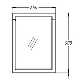 Зеркало Opadiris Омега Z0000006456 слоновая кость Зеркало Opadiris Омега Z0000006456 слоновая кость