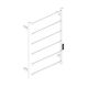Полотенцесушитель электрический WasserKRAFT Abens 20TH101-6WM 45x70 см белый матовый