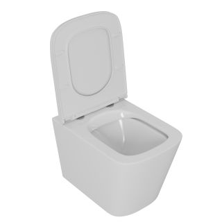 Унитаз подвесной D&K Quadro DT1516016 безободковый белый Унитаз подвесной D&K Quadro DT1516016 безободковый белый