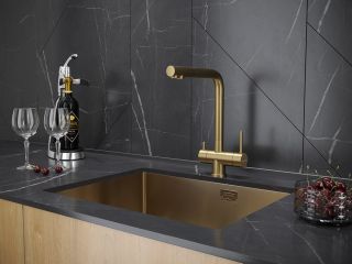 Смеситель для кухни Paulmark Skalen Sk213020-BG брашированное золото Смеситель для кухни Paulmark Skalen Sk213020-BG брашированное золото