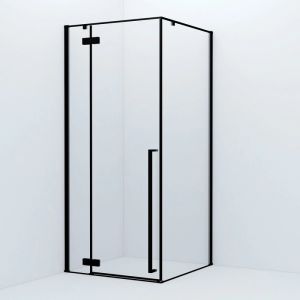 Душевой уголок IDDIS Slide квадратный чёрный матовый SLI6BS0i23