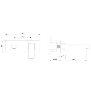 Смеситель для раковины Wonzon & Woghand Cube 2.0 WW-88869068-BN брашированный никель