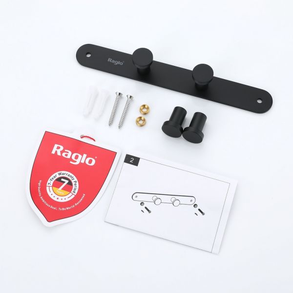 Крючок для ванной комнаты Raglo R300.054.06 чёрный