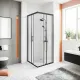 Душевой уголок Good Door Cube КУ00020 90x90 см профиль чёрный матовый стекло прозрачное