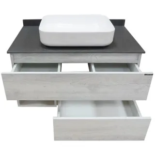Тумба с раковиной Comforty Прага 00-00014424 90.5 см Дуб белый Тумба с раковиной Comforty Прага 00-00014424 90.5 см Дуб белый