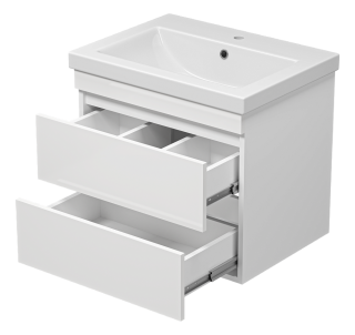 Тумба с раковиной Misty УТ000011303 белый 65.5 см