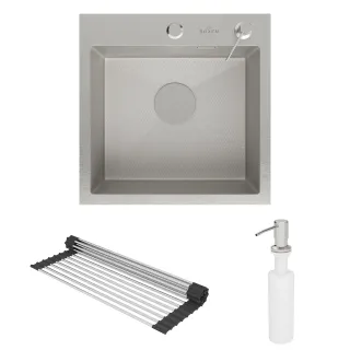 Кухонная мойка Roxenbath Snake 45 560220-45-S сатин текстурное покрытие