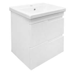 Тумба с раковиной Azario Kantri CS00097248 60 см белый глянец