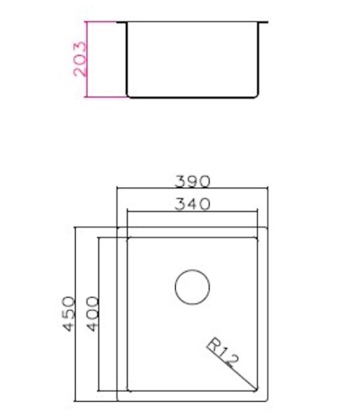 Кухонная мойка Grandex Aqua Proline 39 300062 сатин