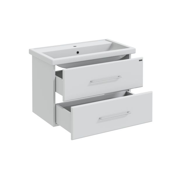 Подвесная тумба под раковину Санта Омега 207005 80 см белый