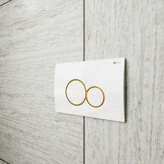 Клавиша смыва Point Виктория PN44061WG белый/золото Клавиша смыва Point Виктория PN44061WG белый/золото