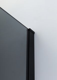 Душевой уголок Cezares Slider SLIDER-R-2-80/90-GRIGIO-NERO 80/90x80/90 см профиль чёрный матовый стекло серое