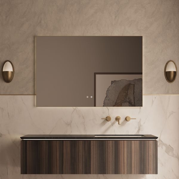 База под раковину Vincea Luxe 1400 подвесная, 2 выкатных ящика soft close, шпон натуральный орех База под раковину Vincea Luxe 1400 подвесная, 2 выкатных ящика soft close, шпон натуральный орех