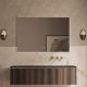 База под раковину Vincea Luxe 1400 подвесная, 2 выкатных ящика soft close, шпон натуральный орех База под раковину Vincea Luxe 1400 подвесная, 2 выкатных ящика soft close, шпон натуральный орех