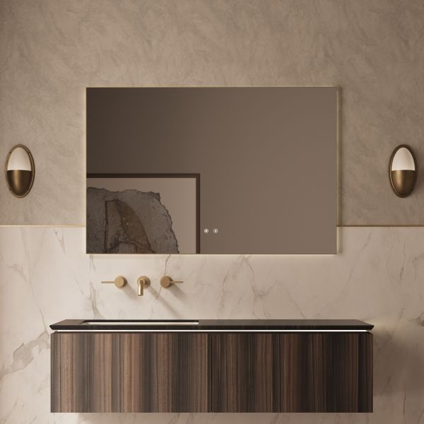 База под раковину Vincea Luxe 1400 подвесная, 2 выкатных ящика soft close, шпон натуральный орех База под раковину Vincea Luxe 1400 подвесная, 2 выкатных ящика soft close, шпон натуральный орех