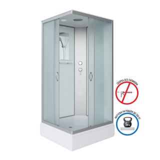 Душевая кабина Niagara Classic 330844Q 100x80 см профиль хром стекло матовое