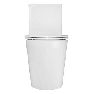 Унитаз-моноблок Azario Scala AZ-8101 безободковый торнадо белый