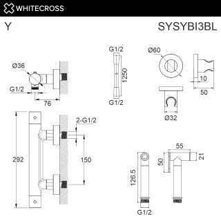 Гигиенический душ WHITECROSS Y SYSYBI3GM оружейная сталь Гигиенический душ WHITECROSS Y SYSYBI3GM оружейная сталь