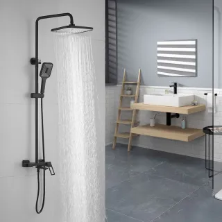 Душевая стойка Shevanik S6836H чёрный Душевая стойка Shevanik S6836H чёрный