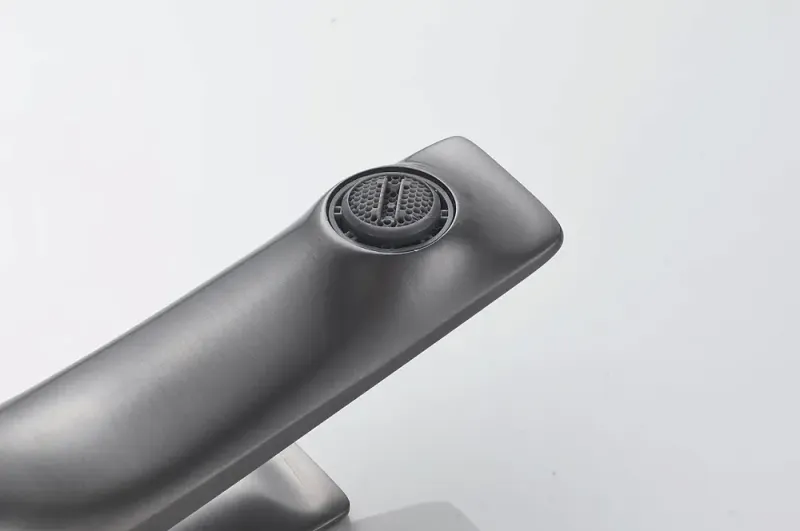 Смеситель для раковины Shevanik S9101T оружейная сталь