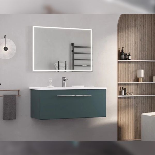 Тумба под раковину подвесная Velvex Posse tp.POS.OSK.105.1Y верде, 105 см