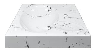 Раковина Azario Carmen CS00078503 60 см белый мрамор