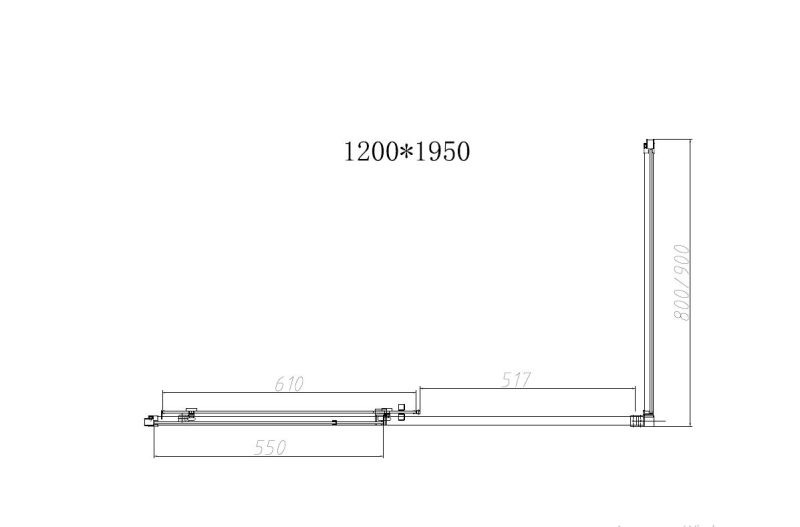 Душевой уголок Slim-N VSR-4SN9012CLGM, 1200*900, вороненая сталь, стекло прозрачное