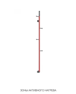 Полотенцесушитель электрический Wonzon & Woghand Kassel WW-AL616-BN 166x17 см брашированный никель