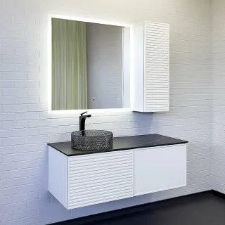 Тумба с раковиной Comforty Геленджик 00-00018719 120 см белый матовый Тумба с раковиной Comforty Геленджик 00-00018719 120 см белый матовый
