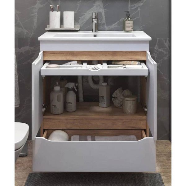 Тумба под раковину напольная Vigo Grani tn.GRI.OSK.75.2D.1Y 75 см дуб золотой