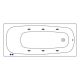 Гидромассажная ванна WHITECROSS Layla Slim 0122.170075.100.SOFT.CR 170x75 см Soft хром