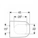Крышка-сиденье для унитаза Geberit Smyle Square 500.687.01.1 с микролифтом