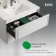 Тумба с раковиной IDDIS Оксфорд Нео (Oxford Neo) OXN80W0i95K 80 см белый матовый