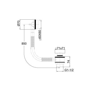 Слив-перелив Allen Brau Infinity 5.21028-31 click-clack Черный матовый Слив-перелив Allen Brau Infinity 5.21028-31 click-clack Черный матовый