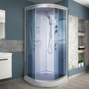 Душевая кабина Niagara NG-116-15T 90x90см матовый хром/тонированное