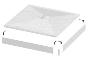 Душевой поддон Grossman Strong GR-S19090Q 90x90см белый