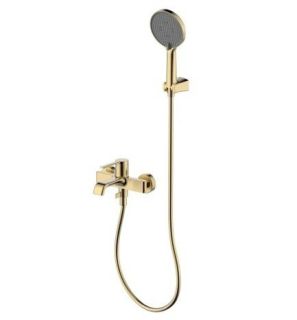 Смеситель для ванны AQUAme Asti AQM6412BG золото брашированное