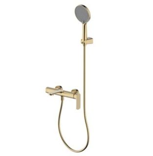 Смеситель для ванны AQUAme Monza AQM6312BG золото брашированное