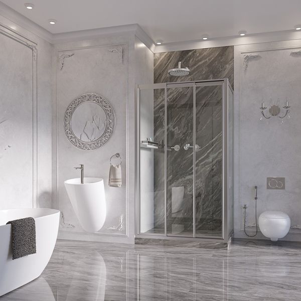 Душевой уголок Ambassador Forsa 17021103NX-90NX 120x90см хром/прозрачное
