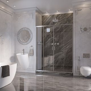 Душевая дверь Ambassador Forsa 17021107AX 120см хром/прозрачное