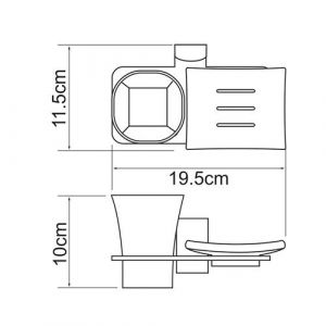 Wasserkraft Leine K-5026 Держатель стакана и мыльницы
