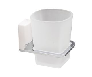 Wasserkraft Leine K-5028WHITE Стакан для зубных щеток стеклянный Wasserkraft Leine K-5028WHITE Стакан для зубных щеток стеклянный