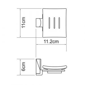 Wasserkraft Leine K-5029WHITE Мыльница стеклянная