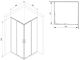 Душевой уголок Am.Pm Gem S 90x90см чёрный матовый W93G-403-090BT