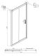 Душевая дверь Ambassador Forsa 17021120AX 140см хром/прозрачное