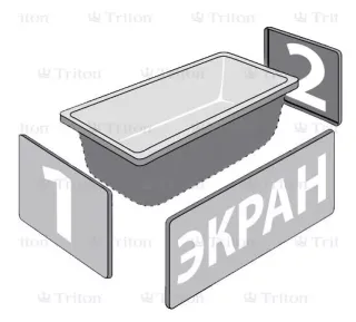 Акриловая ванна Triton Цезарь Щ0000042342 180x80 см на Х-каркасе белый Акриловая ванна Triton Цезарь Щ0000042342 180x80 см на Х-каркасе белый