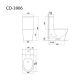 Унитаз напольный Triton-Pro Tornado Corso TR-CO-3906 Щ0000060998 белый
